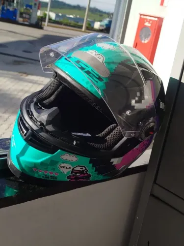 CAPACETE LS2 TM56 SEMI NOVO.