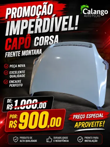 Capô Corsa frente montana