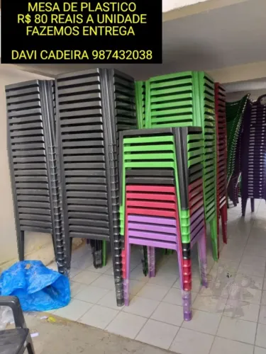 MESA DE PLASTICO KD KL QUADRADA 70X70