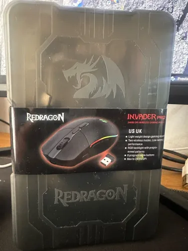 Mouse invader pro preto 