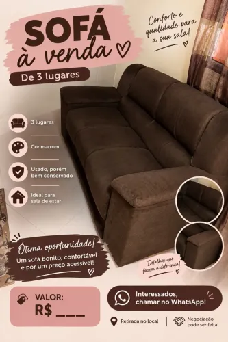 SOFÁ 3 LUGARES