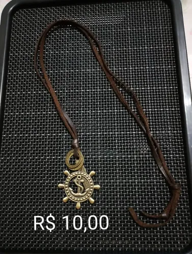 Cordão de couro estilo vintage
