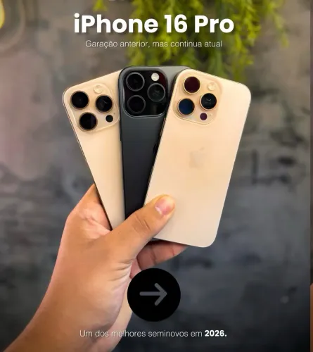 IPHONE 16 PRO 128G, LOJA NO RIOMAR, ACEITAMOS O SEU USADO COMO PARTE DO PAGAMENTO.