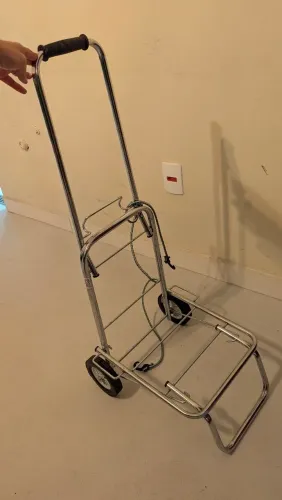 Carrinho De Mão Mala Bolsa Viagem Dobrável 100kg Multiuso
