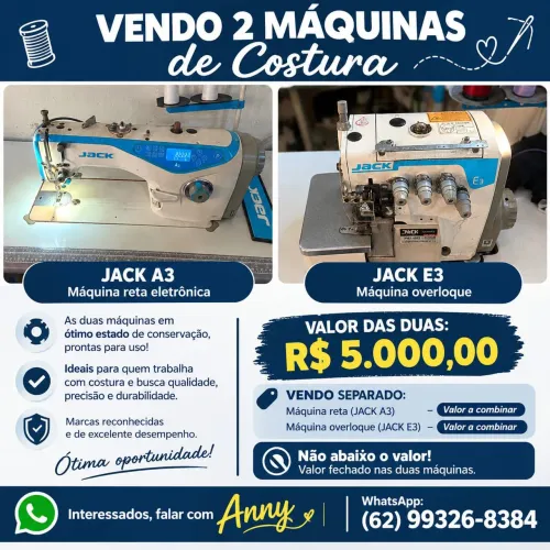 Máquina de costura eletrônica 
