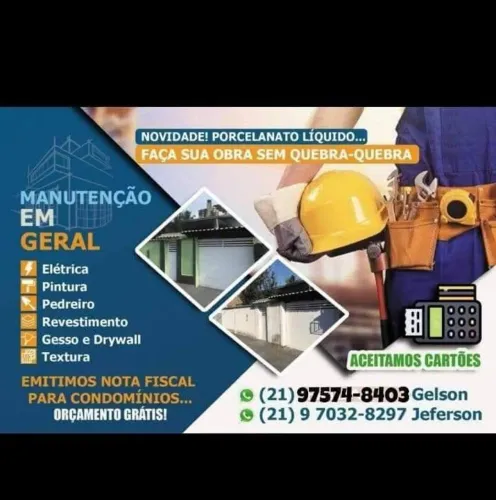 Pedreiro e pintor 