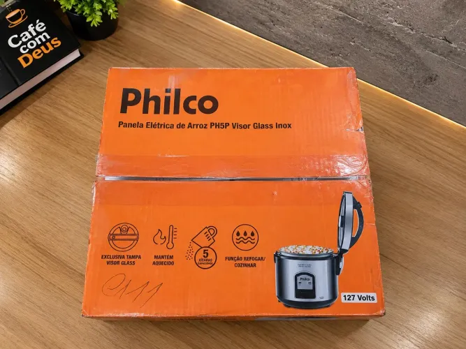 Panela elétrica PHILCO inox, LACRADA!