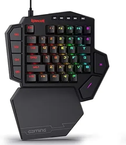Teclado Mecânico Gamer Redragon K585 RGB - Switch Azul | Hot Swap | USB