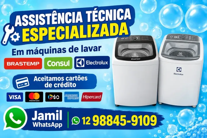 Consertamos máquinas de lavar a domicílio
