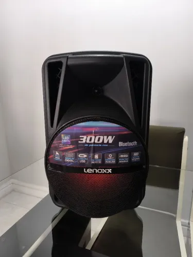 Caixa de som acústica LENOXX 300W Bluetooth 