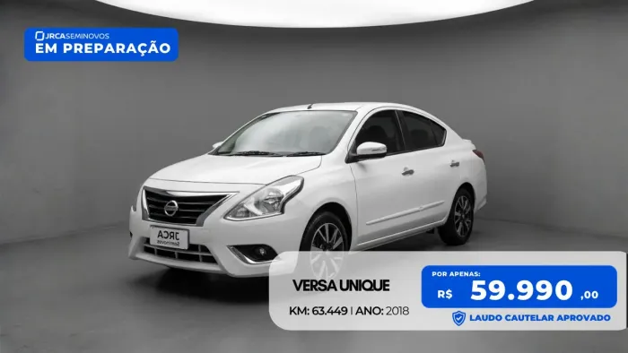 Nissan Versa Unique 1.6 16V Flexstart 4P Aut. 2018
