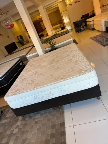 Cama box QUEEN FIRME SEMINOVA TOP - Entrego!
