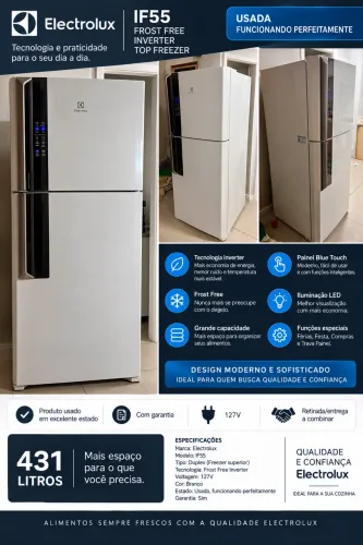 Vede-se geladeira Eletrolixe