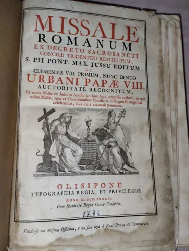Missale Romanum de 1784!!! Uma raridade!