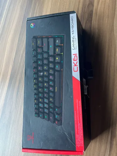 Teclado Mecânico Gamer Motospeed CK61 RGB (Switch Red)