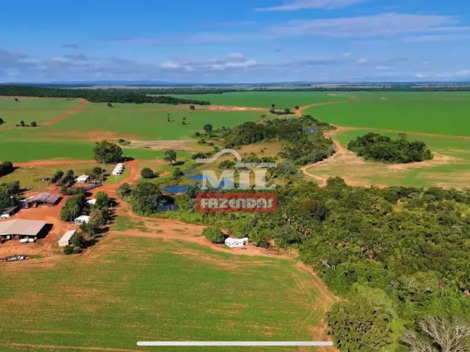 Fazenda com irrigação 343,93 alqueires ( 1.664,65 hectares ) Vale do Araguaia-GO