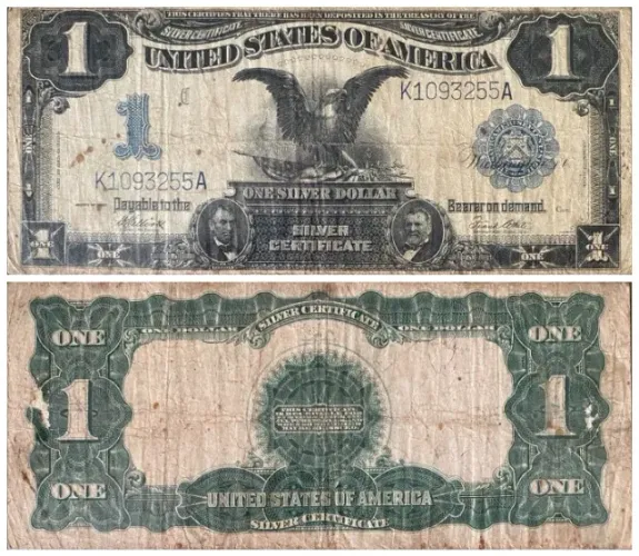 Cédula antiga Dólar US$ 1 ? 1899 ? Black Eagle