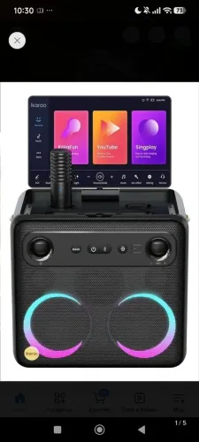 Joog X2 karaokê caixa de som com microfone