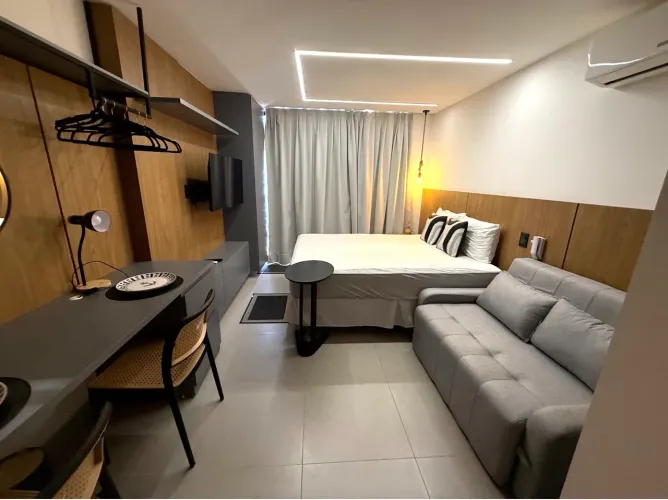 Flat mobiliado em Ponta de campina Cabedelo PB