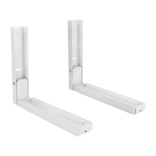 Suporte de Parede Pix Multiuso Dobrável Aço Inox Branco - 2 peças