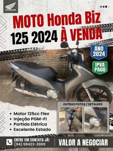 Biz a venda com baixo km e bem conservado.