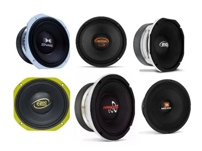 Alto falantes de 8 polegadas eros snake hard power triton qvs jbl 1 ano de garantia Novo
