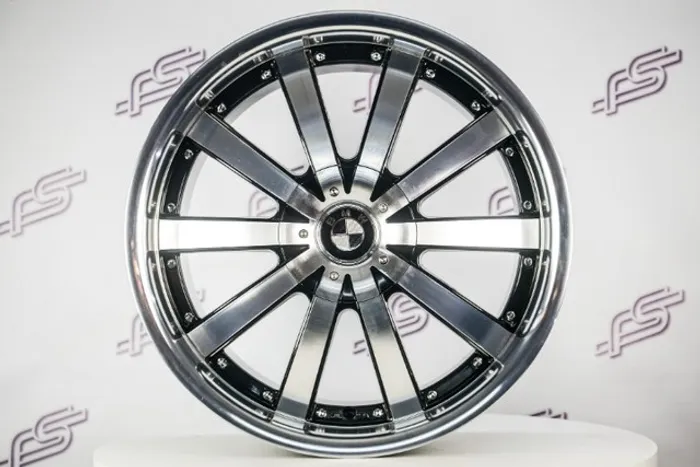 Jogo De Rodas Ace Alloy Executive Preto Diamantado Borda Polida 5x120 - 19x8,5