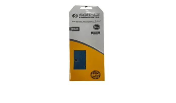 Jogo de lixas para uso geral com 5 peças 100 grãos (93x230mm)