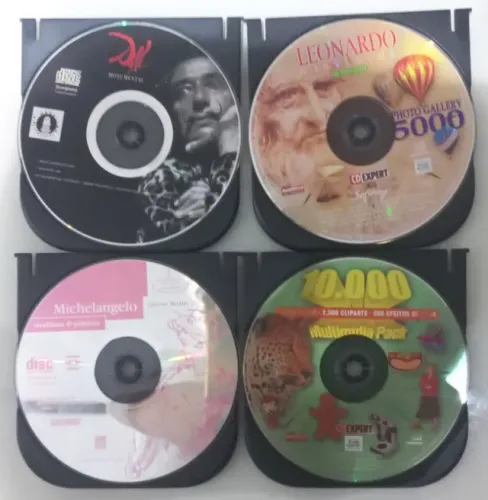 Cd Pc Arte Michelangelo Salvador Dali Leonardo Da Vinci