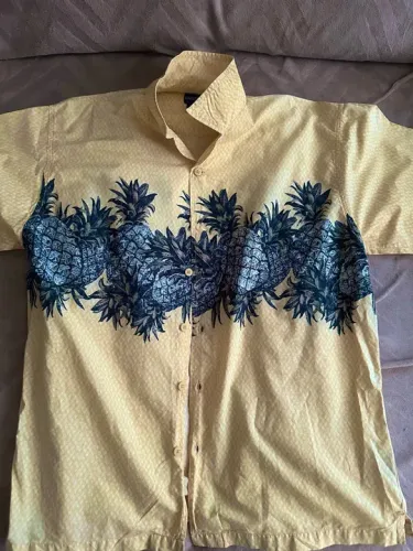 Camisa importada Puritan estampa abacaxi