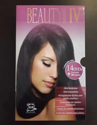 Kit Livro Beaut Beleza IV com 14 DVDs