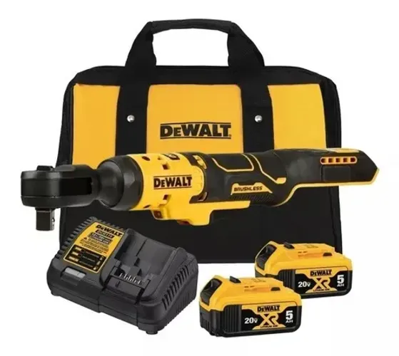 Chave Catraca 1/2" 2 Baterias 20V 5Ah Max* Brushless Atomic Bolsa Dewalt DCF512B