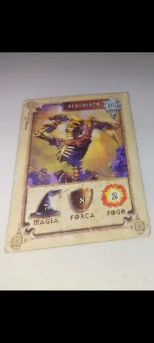 Cards ESQUELETO DRAGOMANI antigo 