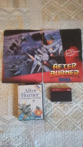 Cartucho Master System - After Burner - Importado - Poster + estojo