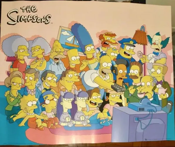 Poster Plástico Grosso The Simpsons