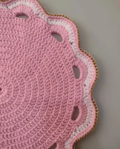 4 Sousplat em crochê.