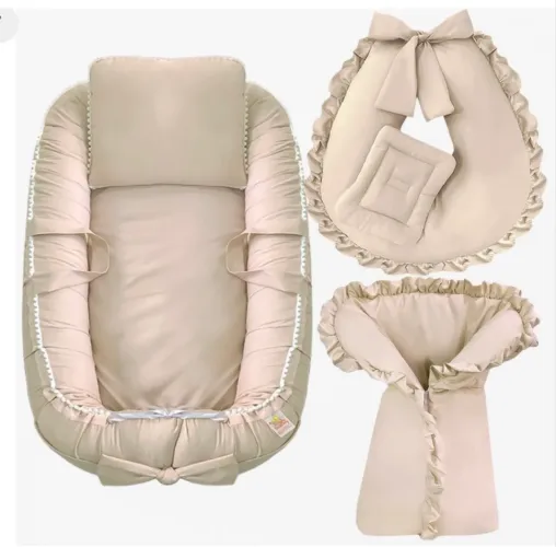Almofada de amamentação/ saco de bebê dormir e ninho para berço 