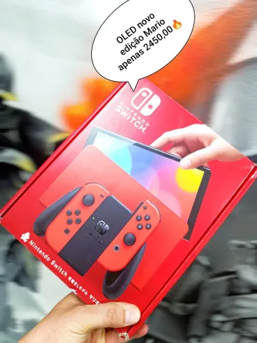 Nintendo Switch OLED Novo, Bloqueado!Apenas 2.599,00 Leia!