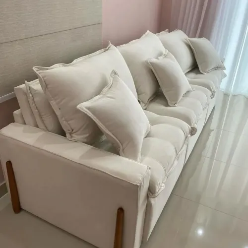 Sofá Cama Branco - Novo