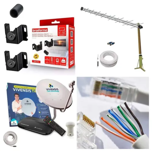 Instalador de antenas, suportes de tv e cabos em geral 