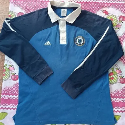 Camisa Original 2008/09 Manga Longa Polo Rugby Chelsea FC