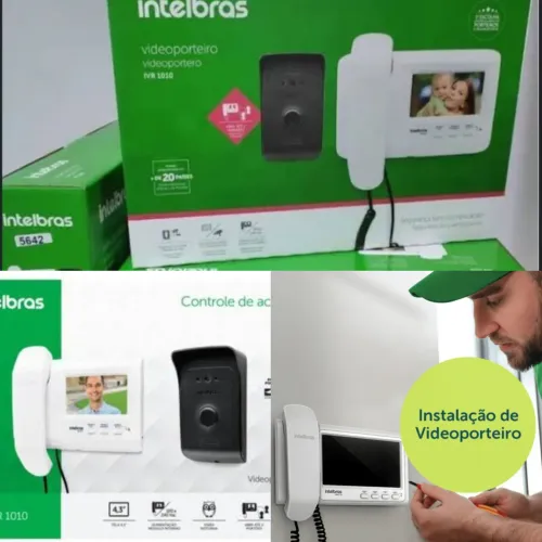 Video porteiro Intelbras instalado faça seu orçamento aceitamos cartões e parcelamos. 