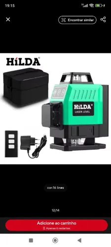 Nível A Laser Mini 16 Linhas 3D Auto-Nivelamento 360 Cruz Horizontal E Vertical