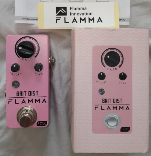 Pedal Flamma British Distortion FC20 Brit Dist truebypass zerado na caixa com manual!