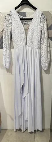 Vestido branco (noiva) podendo ser usado em casamento civil, pré-wedding