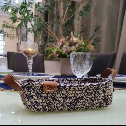 Cesto Decorativo em Crochê