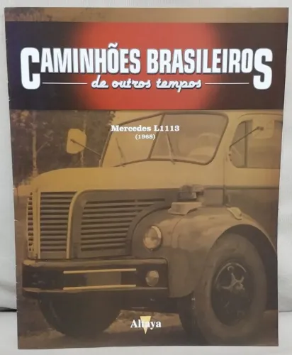 Lote com 2 fascículos da coleção de miniaturas "Caminhões Brasileiros" - Editora Altaya