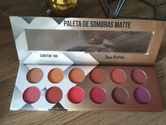 Paleta de Sombras 12 cores Nude efeito MATTE