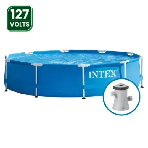 Piscina Plástica Intex 4485L Com Armação e Bomba