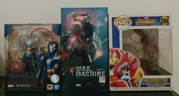 Action Figures - IRON Patriota SHF - WarmachineZD - Hulkbuster Pop